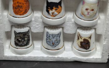 Porcelain Thimble Set