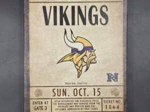 Minnesota Vikings Sports Sign