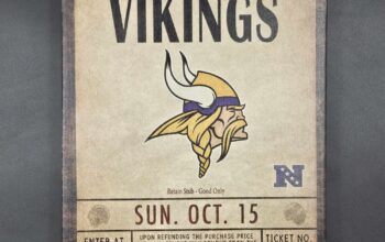 Minnesota Vikings Sports Sign