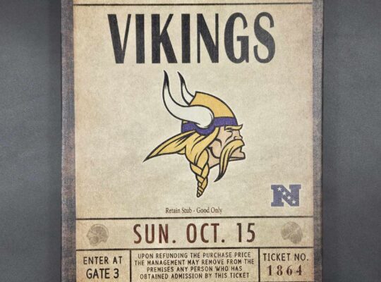 Minnesota Vikings Sports Sign
