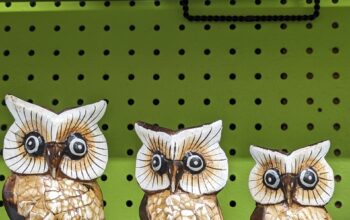 3 Set Owl Sculpture