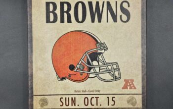Cleveland Browns Sports Sign