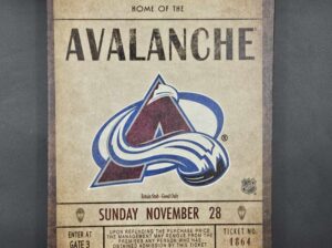 Colorado Avalanche Sports Sign