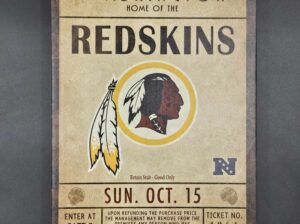 Washington Redskins Sports Sign