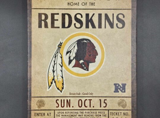 Washington Redskins Sports Sign