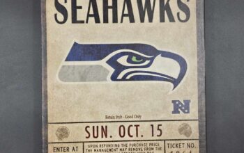 Seattle Seahawks Sports Sign