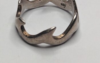 925 Sterling Silver Vintage Fire Band