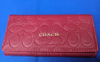 Red Coach Wallet