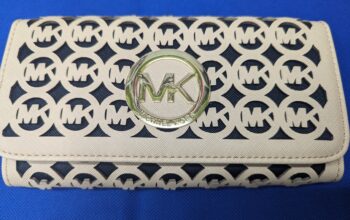 White/Black Mk Wallet