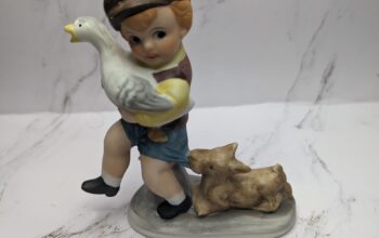 Boy Figure with Dog