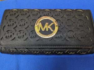 Black/Gold Mk Wallet