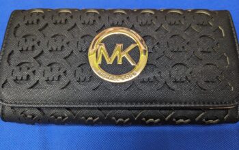Black/Gold Mk Wallet