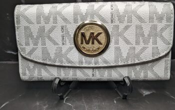 White/Grey Mk Wallet