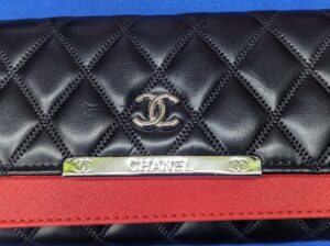 Black/Red Chanel Wallet