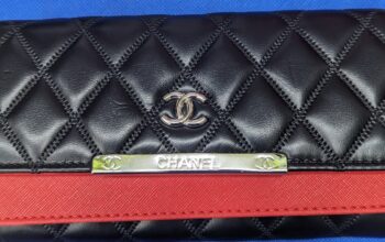 Black/Red Chanel Wallet