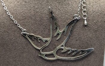 Blue Bird Necklace Pendant