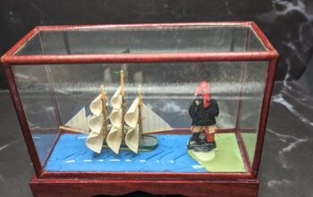 Vintage handmade tabletop shadow box