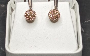 Gold Crystal Drop Earrings