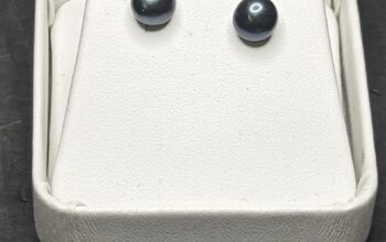 Blue Pearl Stud Earrings.