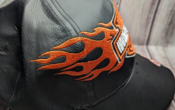 Harley Davidson Hat Leather Black